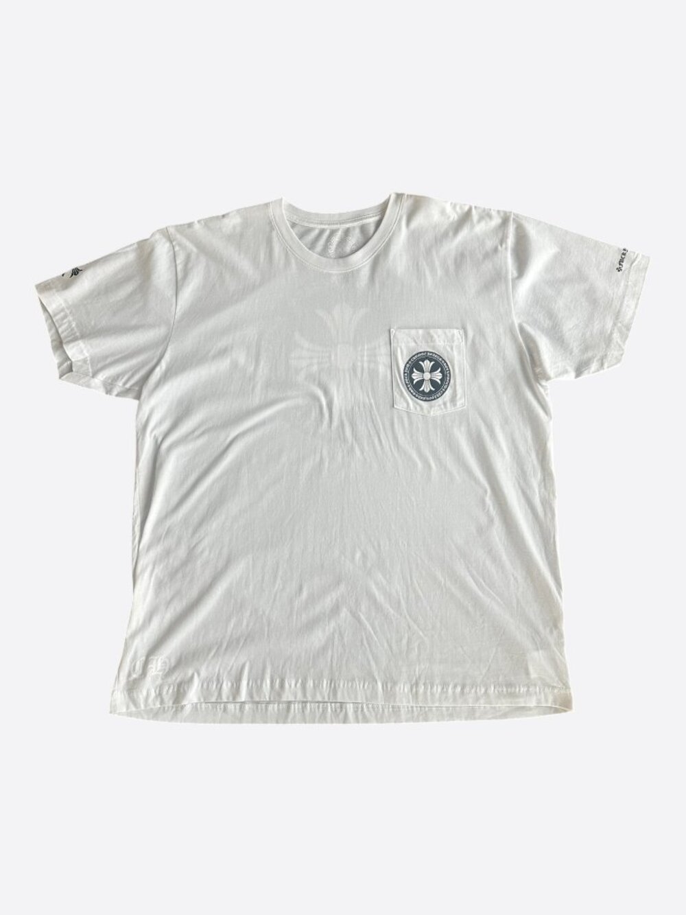 Chrome Hearts White & Black Cross Logo T-Shirt